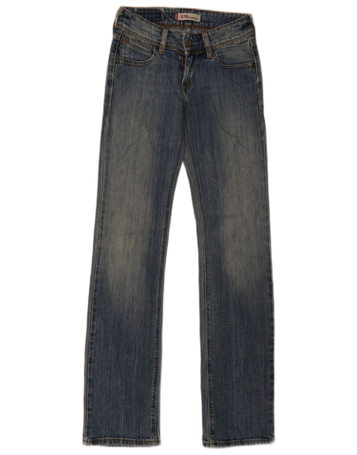 Jeans dritti Levi's 570 da donna W26 L33 cotone blu