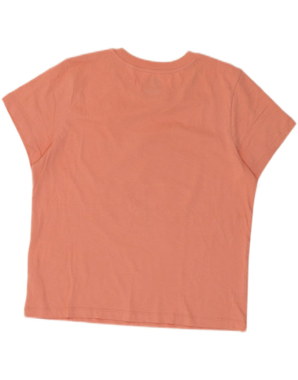 T-shirt grafica da donna Vans Top UK 16 grande rosa in cotone con stampa animalier