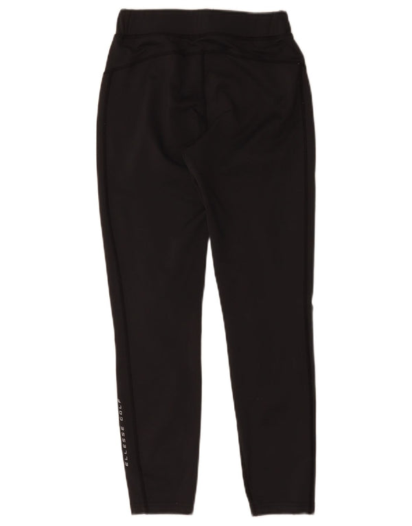 Leggings corti con grafica da donna Ellesse UK 8 piccoli poliestere nero