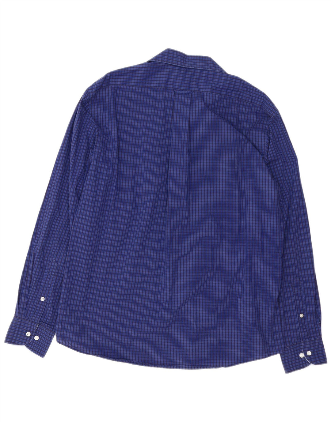 Camicia IZOD da uomo slim fit taglia 16 1/2 grande cotone a quadri blu
