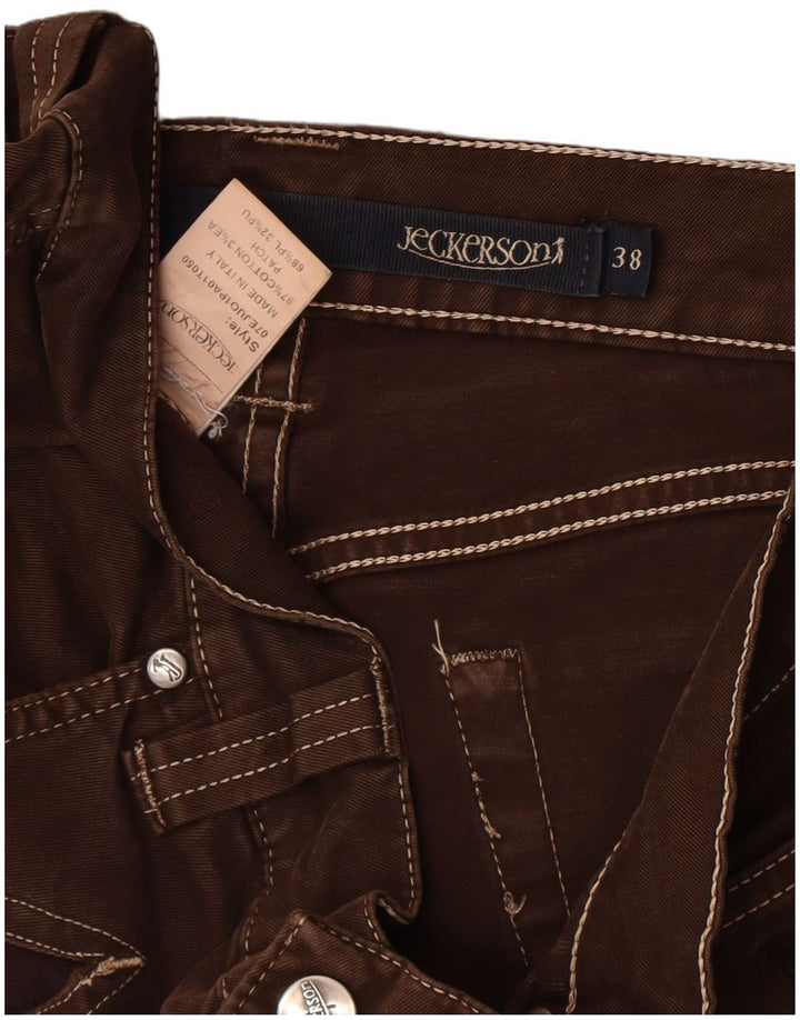 Jeans dritti da uomo Jeckerson W38 L30 cotone marrone