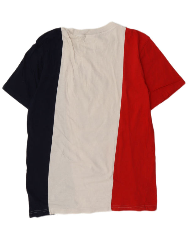 T-shirt grafica da uomo Fila Top XS in cotone color block multicolore