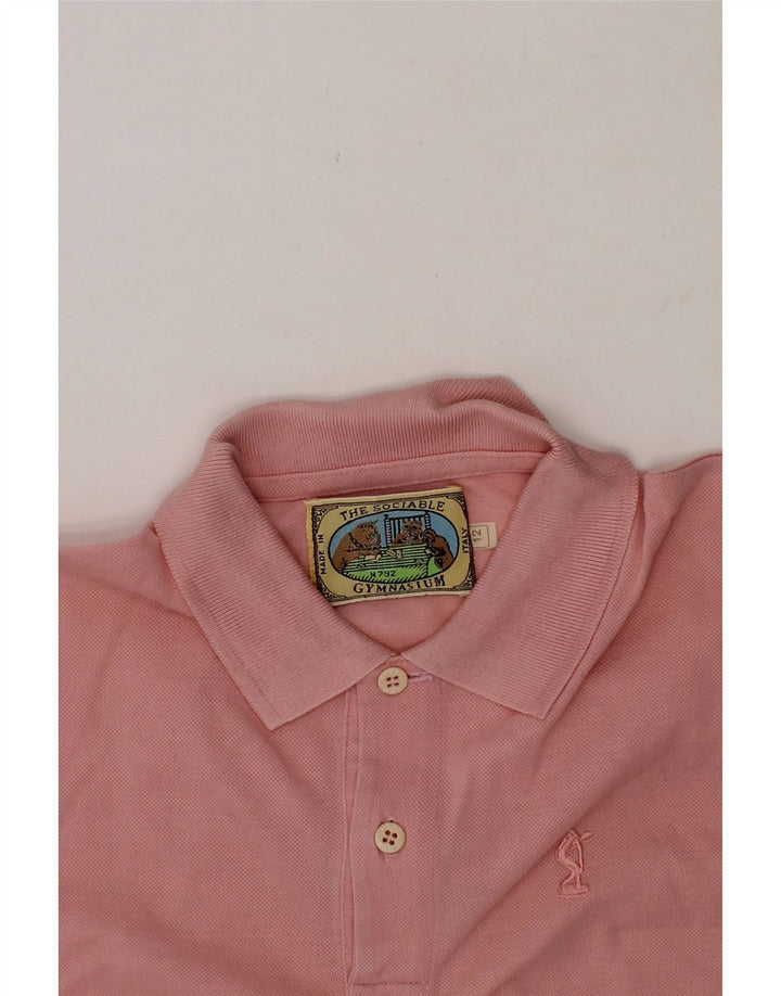 GYMNASIUM Boys Polo Shirt 11-12 Years Pink Vintage Gymnasium and Second-Hand Gymnasium from Messina Hembry 