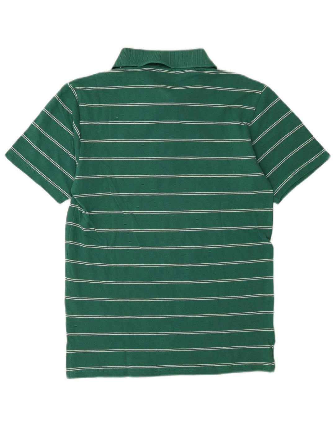 Polo Asics Bambino 13-14 Anni Cotone Rigato Verde Medio