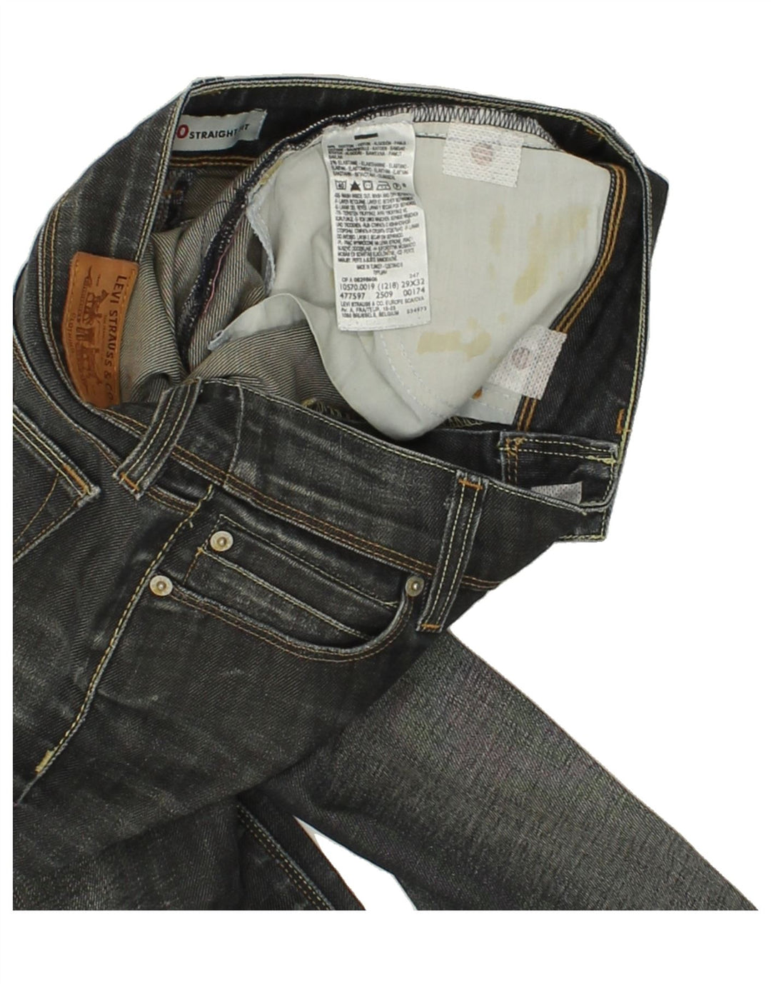 LEVI'S Womens 570 Tapered Jeans W29 L27 Grey Cotton Vintage Levi's and Second-Hand Levi's from Messina Hembry 