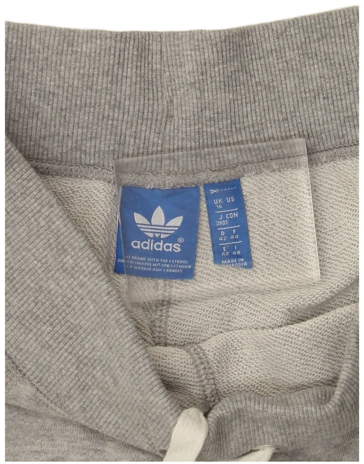 Pantaloni da tuta da donna ADIDAS Joggers UK 16 Large Grigio Poliestere