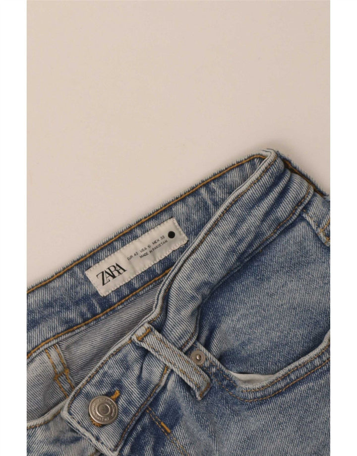 Jeans corti da donna Zara EU 42 Large W32 L24 Blu