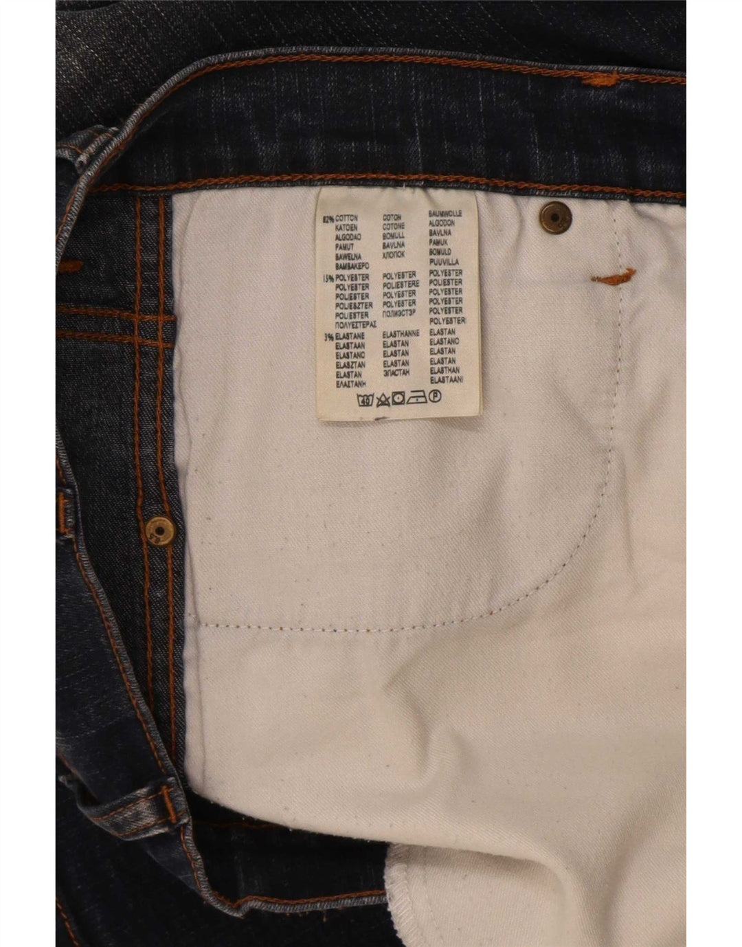 Jeans Bootcut da uomo Wrangler W34 L32 cotone blu navy
