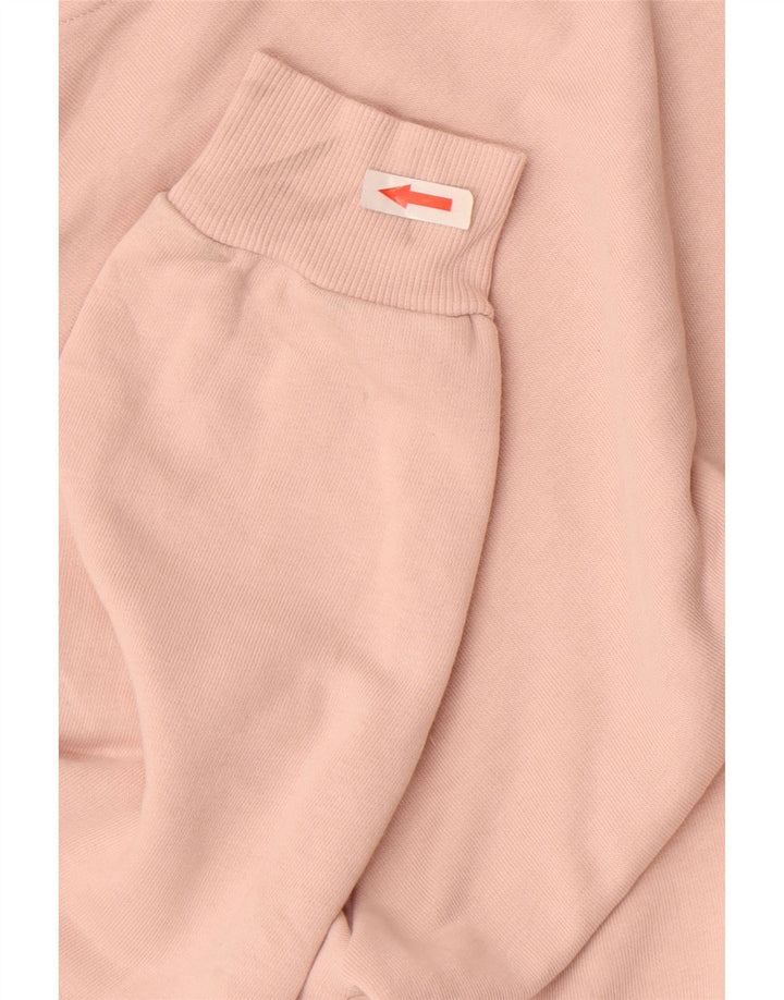 Maglione con cappuccio da donna Marks & Spencer UK 12 cotone rosa medio