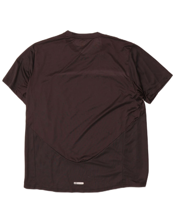 T-shirt da uomo Puma Top Large nera color block