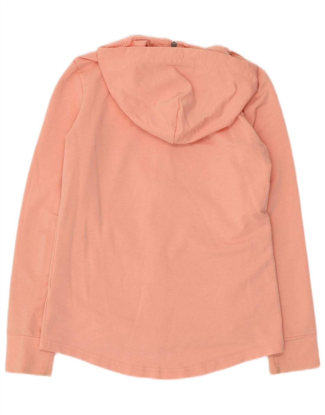 PUMA Felpa con cappuccio e zip grafica da donna UK 8 Small Rosa Cotone