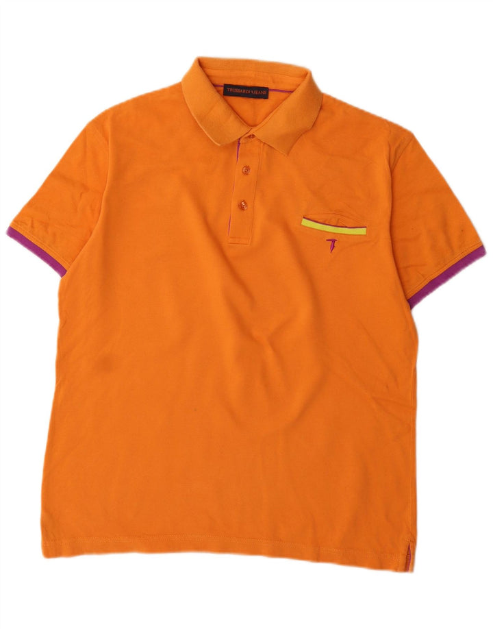 Polo Uomo Trussardi Jeans Arancio Medio