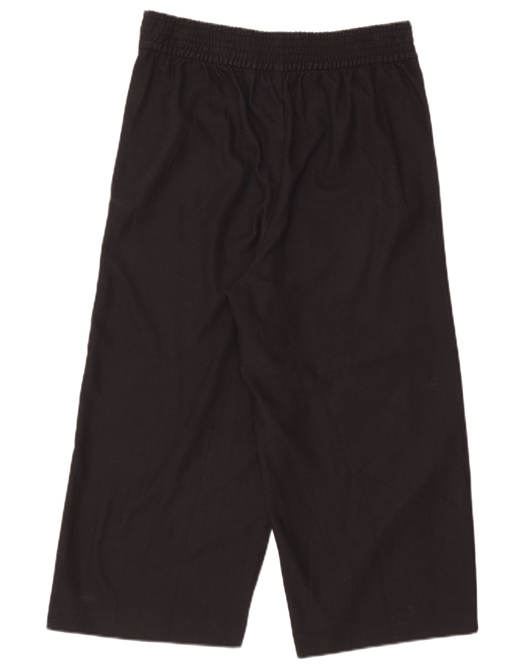 Pantaloni capri da donna Zara a gamba larga grandi W30 L20 neri