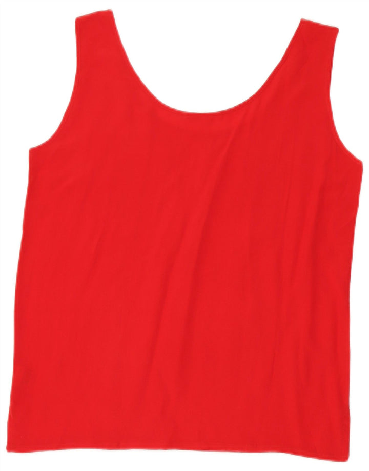 Canotta da donna VINTAGE UK 10 piccola seta rossa