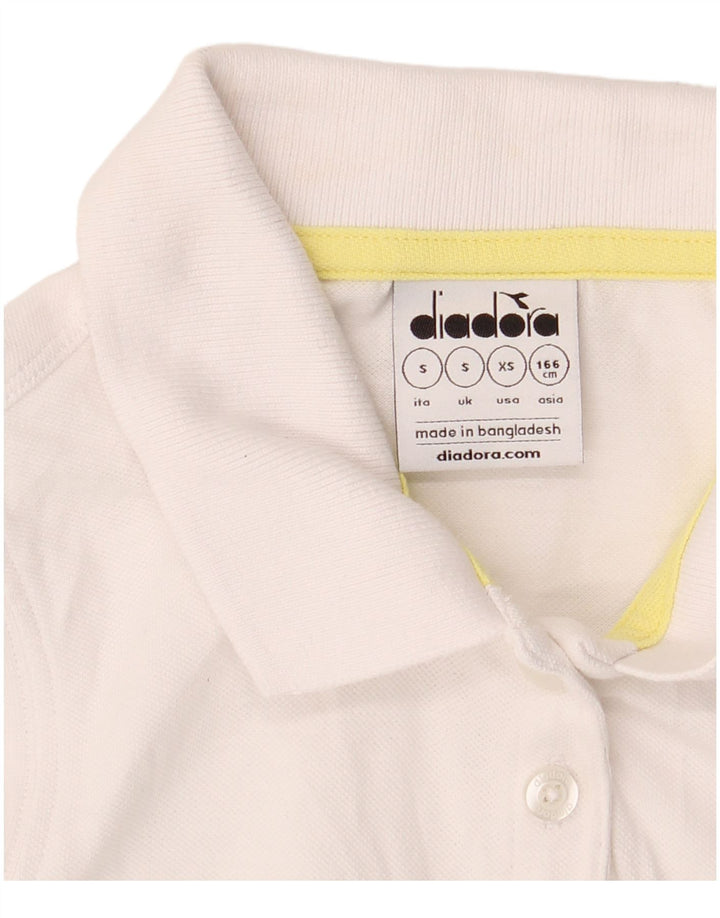 Polo smanicata da donna Diadora Small bianca