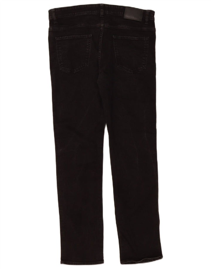 Jeans dritti da uomo Hugo Boss W34 L32 cotone nero