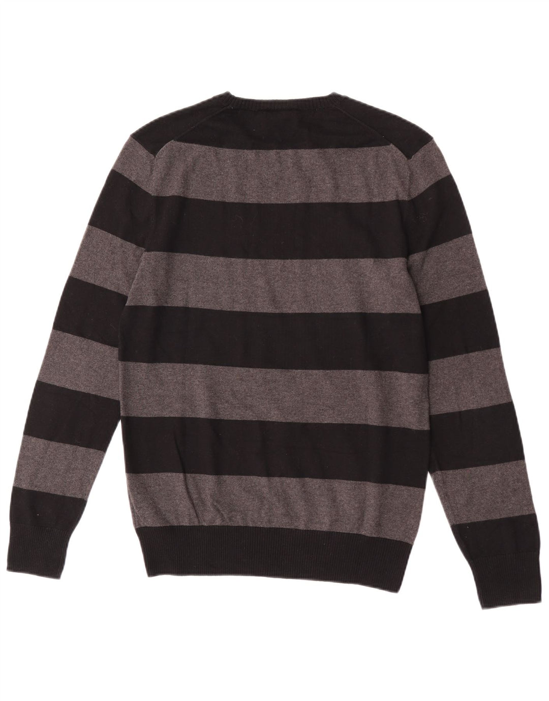 Maglione maglione girocollo da uomo Gap piccolo in cotone a righe grigie