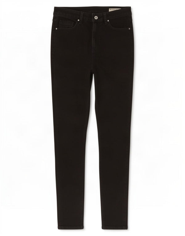 Marks & Spencer Womens Ivy Skinny Jeans UK 10 Small W27 L28 Black Cotton