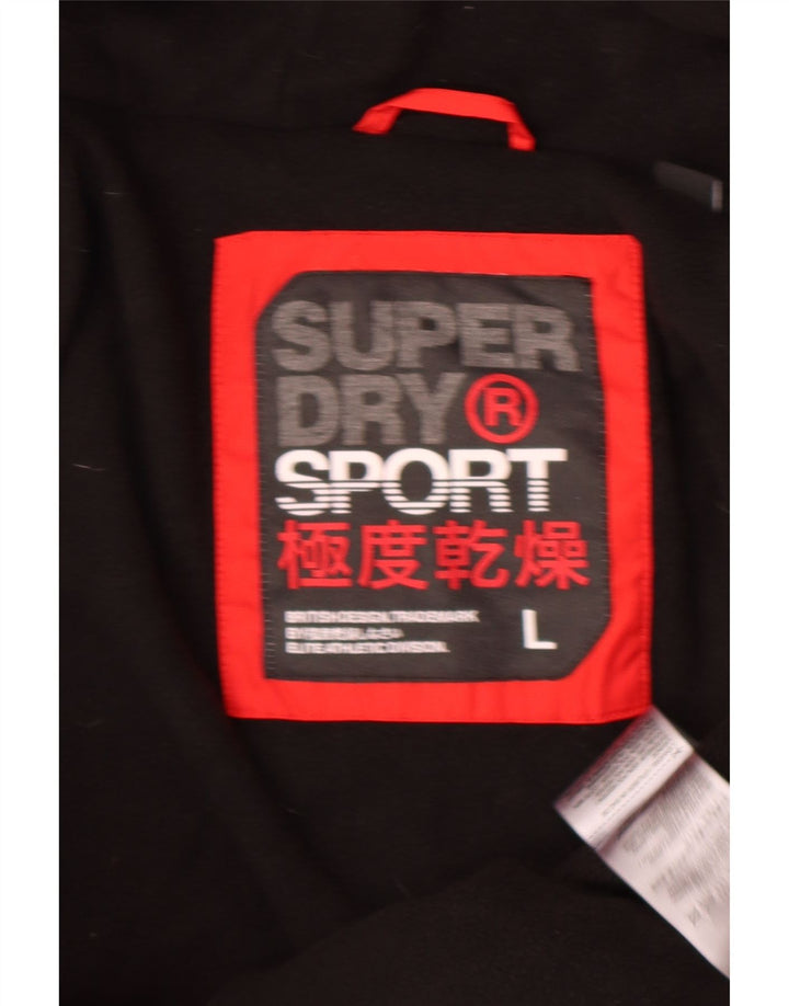 Giacca imbottita con cappuccio da uomo Superdry UK 40 Large rossa in poliestere