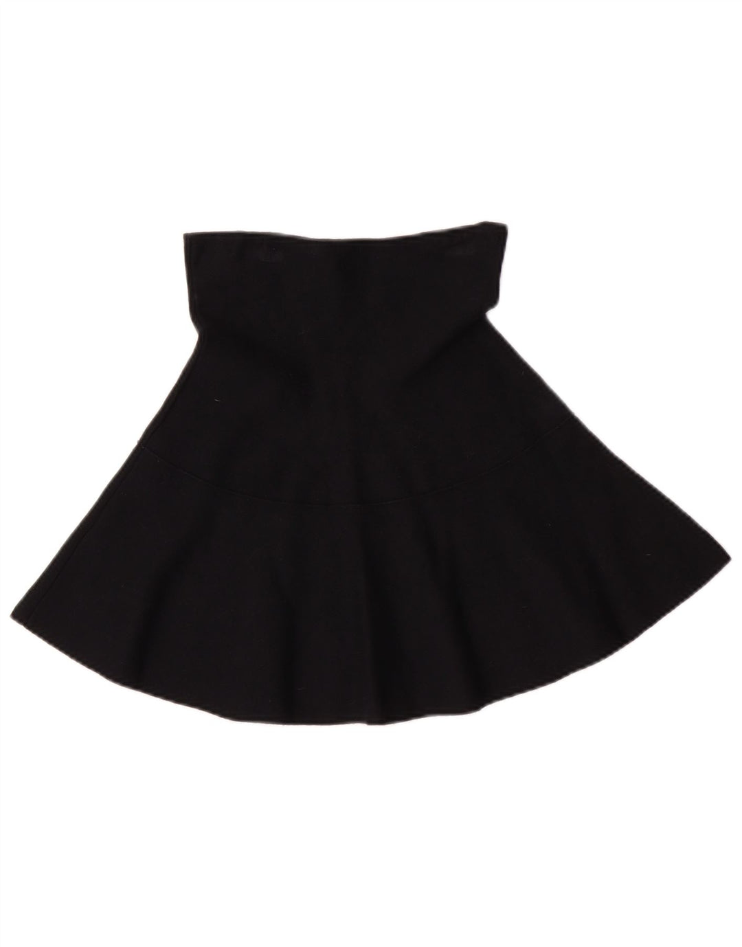 Gonna a trapezio a vita alta da donna Zara media W24 viscosa nera