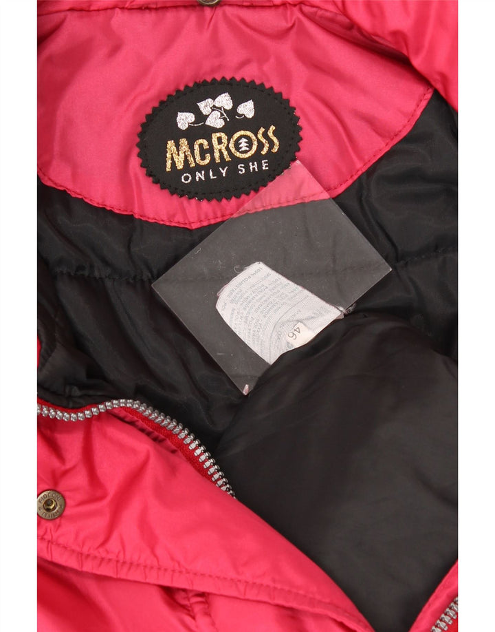 MC ROSS Womens Hooded Windbreaker Jacket EU 46 XL Pink Polyester Vintage MC Ross and Second-Hand MC Ross from Messina Hembry 