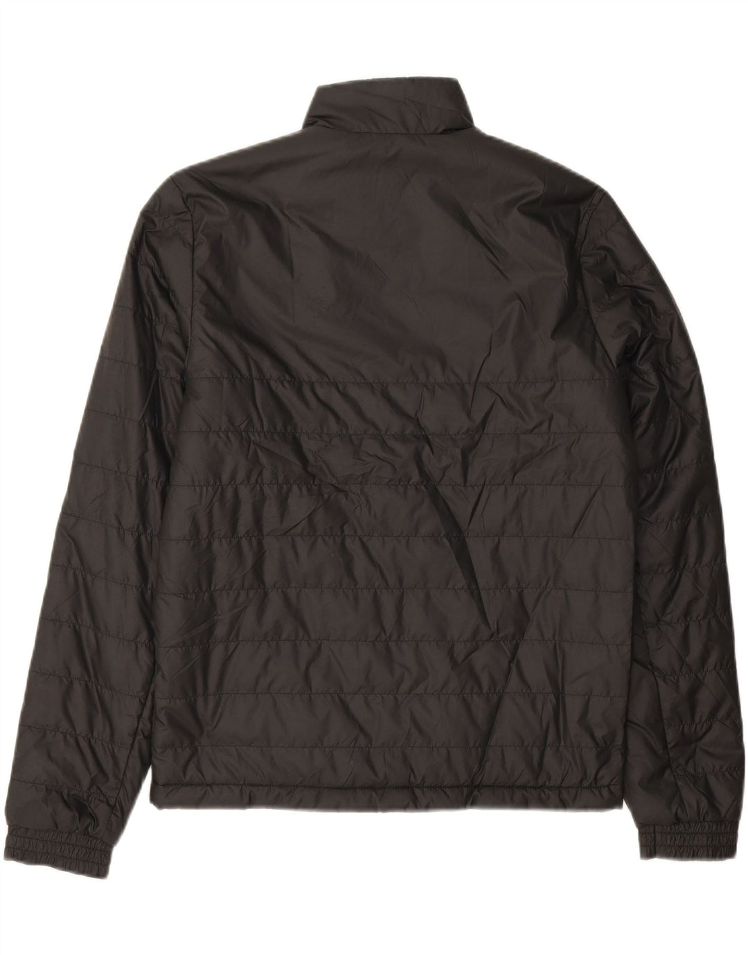 ADIDAS Mens Graphic Padded Jacket UK 36 Small Black Polyester Vintage Adidas and Second-Hand Adidas from Messina Hembry 