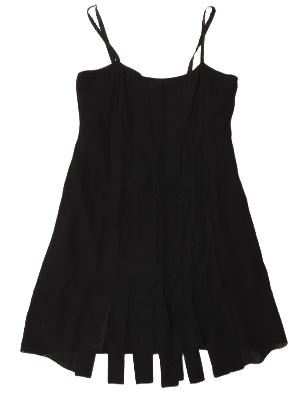 Abito a trapezio da donna Fenn Wright Manson UK 16 grande seta nera