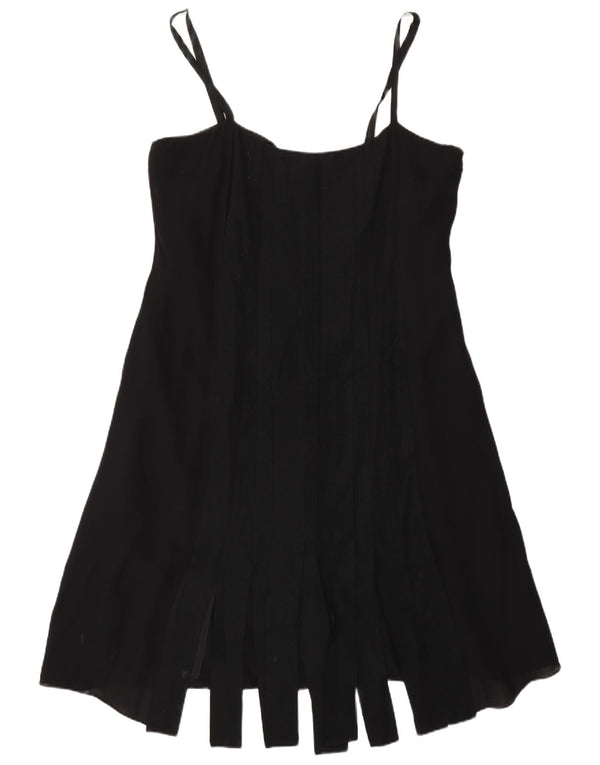 Abito a trapezio da donna Fenn Wright Manson UK 16 grande seta nera