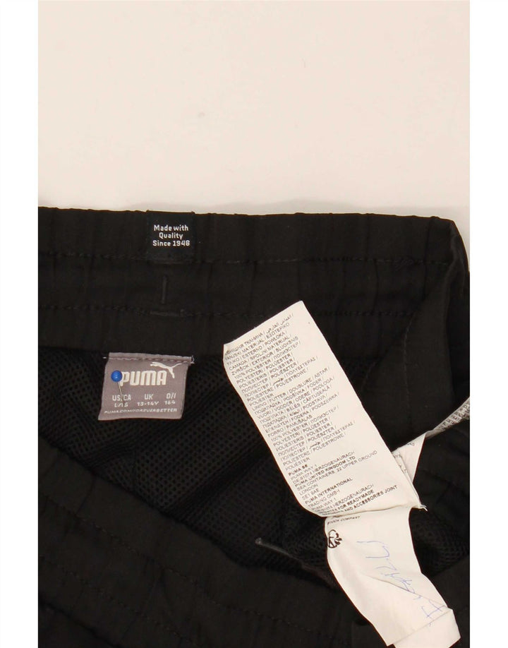 Pantaloncini sportivi Puma da ragazzo 13-14 anni in poliestere nero