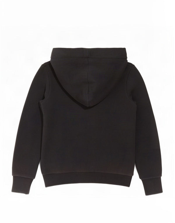 Felpa con cappuccio grafica da donna Superdry UK 8 Small in cotone nero
