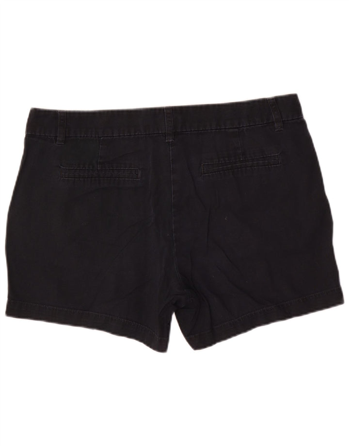 Pantaloncini chino da donna J. Crew US 10 Large W34 cotone nero