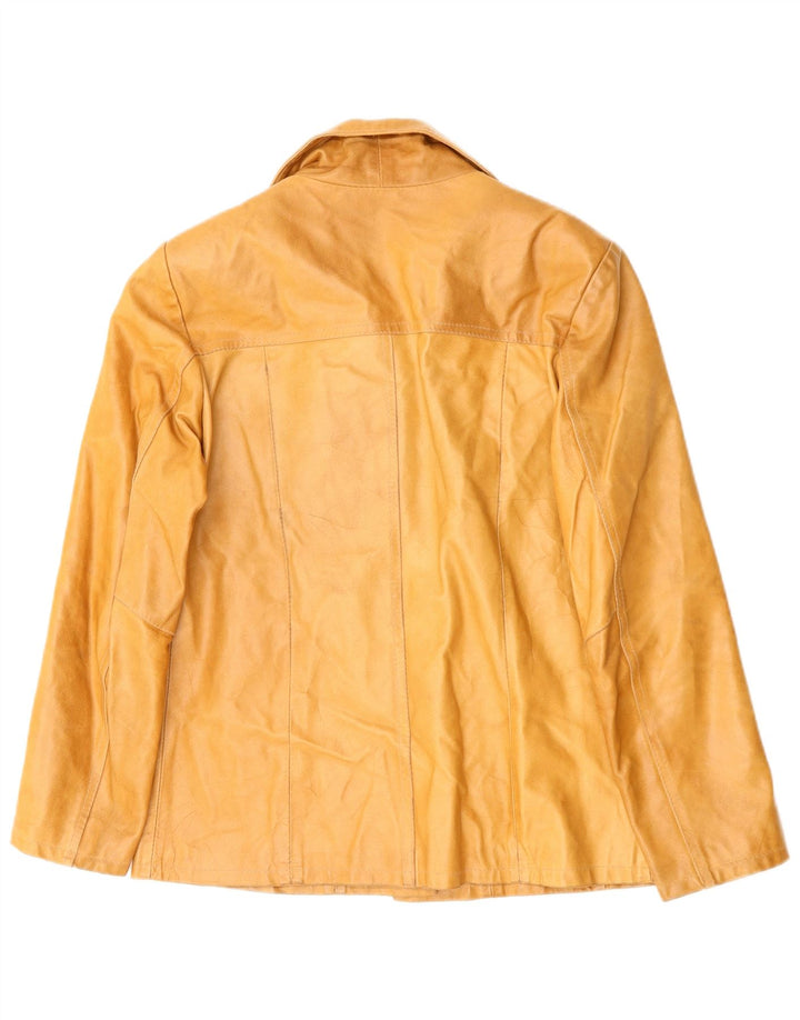 Giacca in pelle da donna FERRONE UK 16 Large in pelle marrone