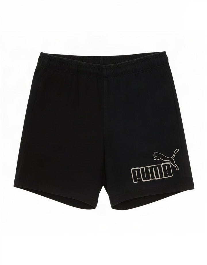 Pantaloncini sportivi grafici da uomo Puma Large in poliestere blu navy