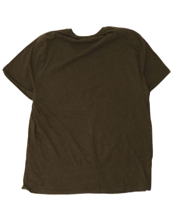 Polo Ralph Lauren T-shirt slim fit personalizzata da uomo Top 2XL cotone kaki