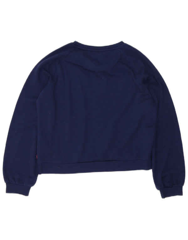 Felpa corta per ragazze Levi's, 15-16 anni, in cotone blu navy