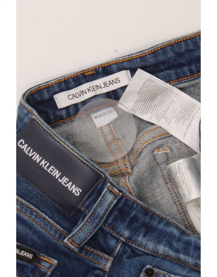 Jeans slim da donna Calvin Klein W28 L30 cotone blu