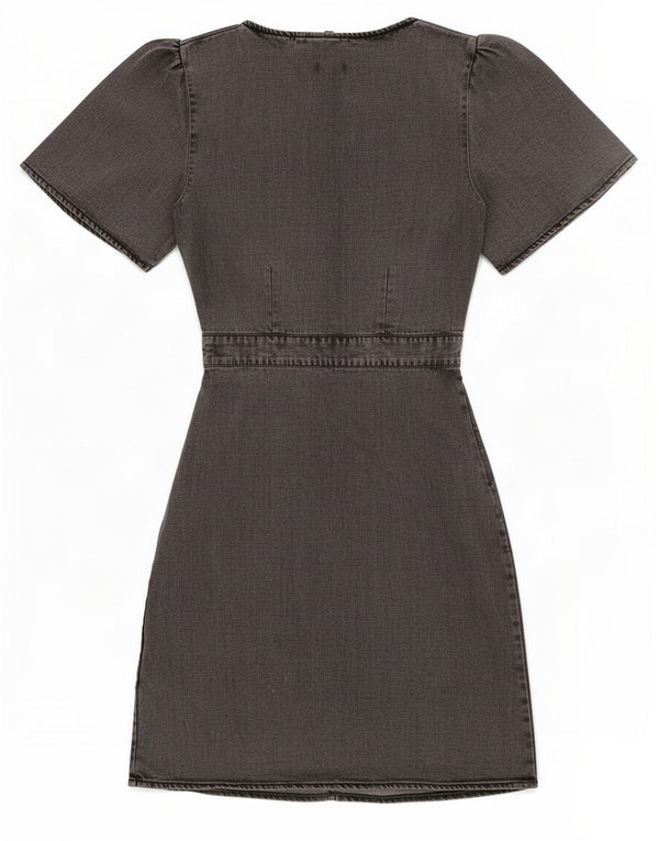 Abito in denim da donna Superdry UK 10 Small Lyocell grigio
