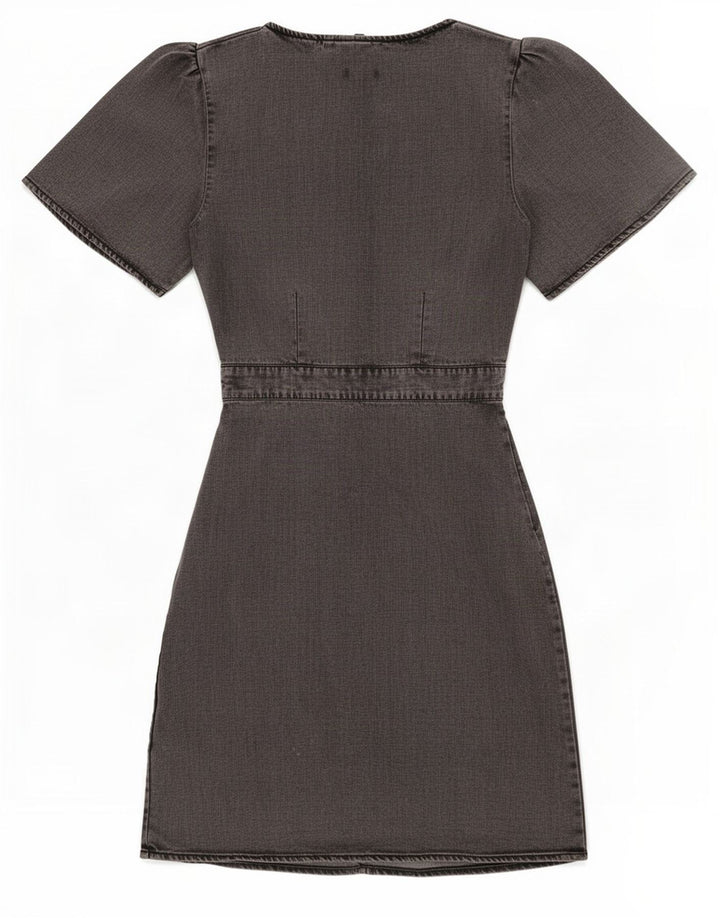 Abito in denim da donna Superdry UK 10 Small Lyocell grigio