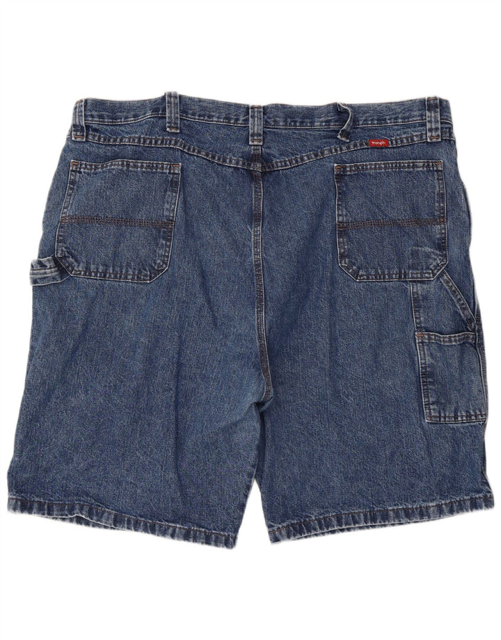 Pantaloncini di jeans Wrangler da uomo Carpenter W44 2XL cotone blu