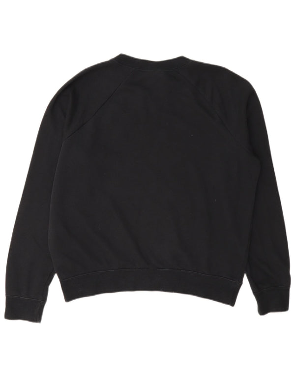 Felpa oversize da donna Nike UK 10 piccola in cotone nero