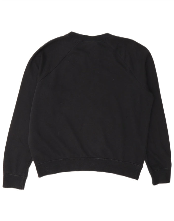 Felpa oversize da donna Nike UK 10 piccola in cotone nero