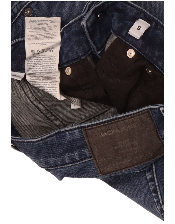 Pantaloncini di jeans da uomo Jack & Jones piccoli W29 in cotone blu