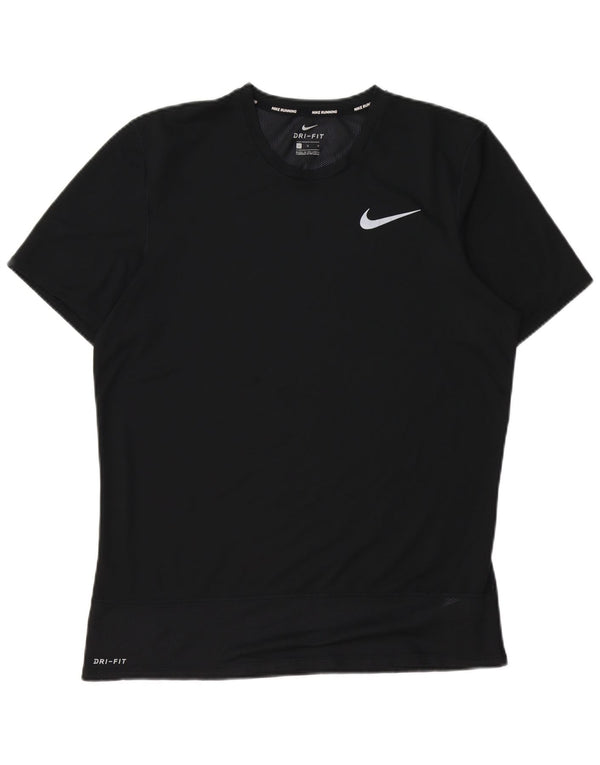 T-shirt Nike Dri Fit da uomo, grande, in poliestere nero