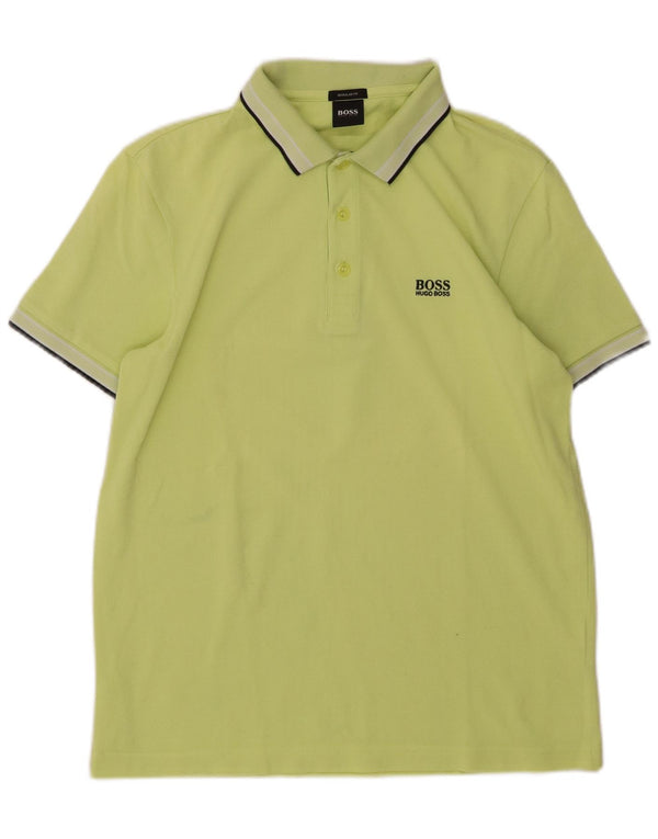 Polo HUGO BOSS da uomo vestibilità regolare in cotone verde medio