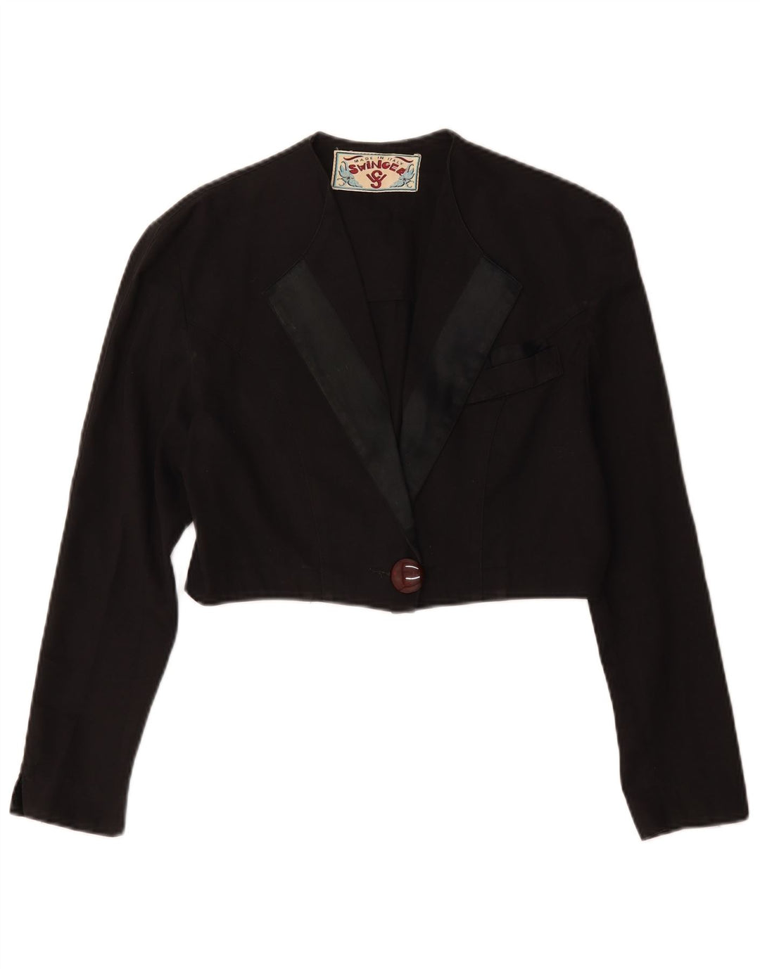 Giacca bolero corta da donna Swinger IT 42 cotone nero medio