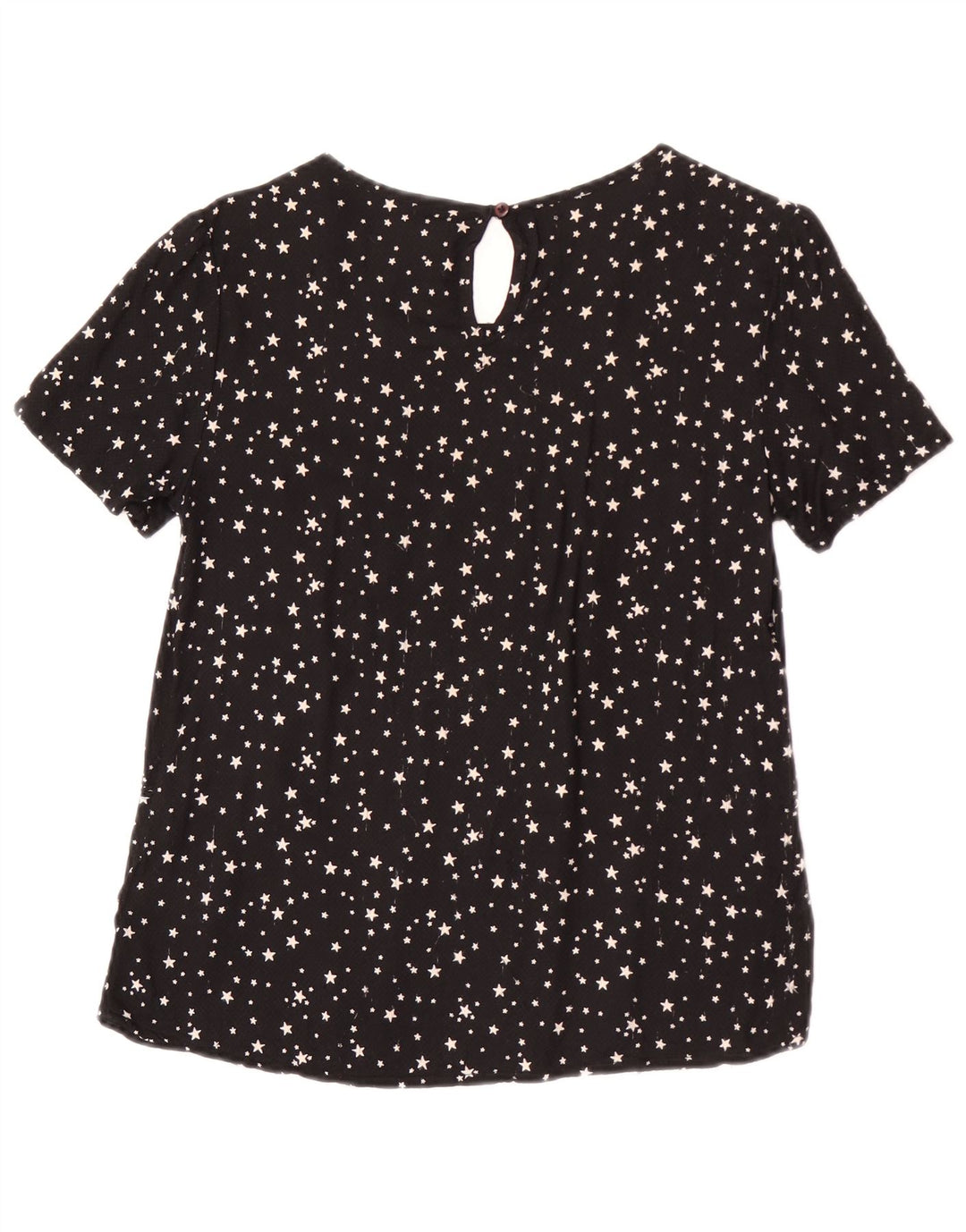 Camicetta da donna Superdry Top UK 12 viscosa maculata nera media