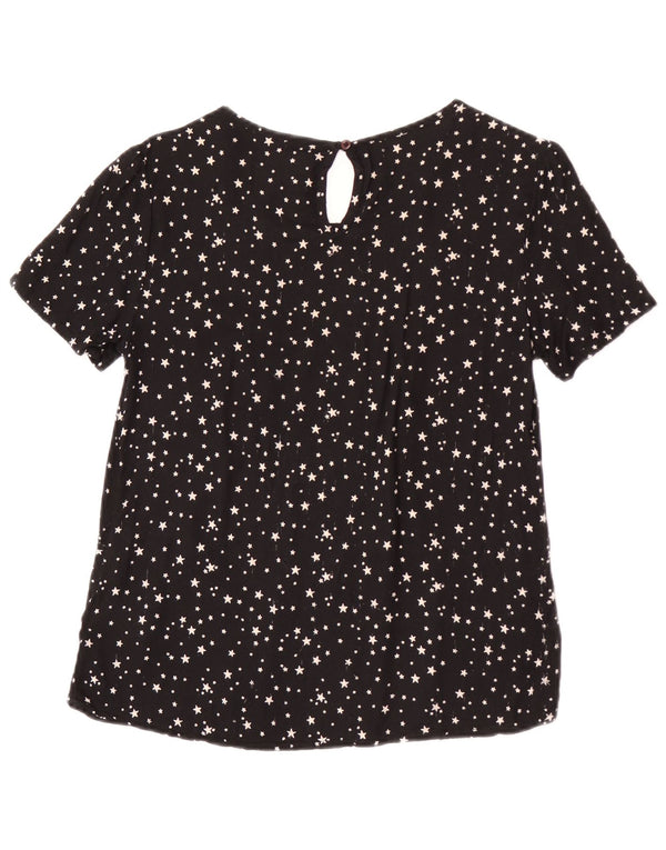 Camicetta da donna Superdry Top UK 12 viscosa maculata nera media