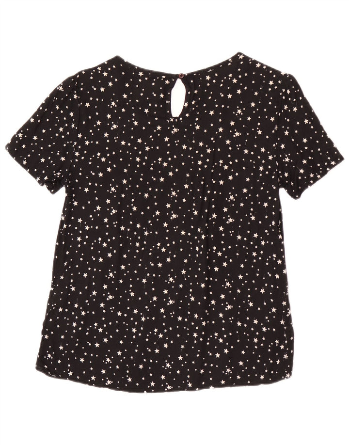 Camicetta da donna Superdry Top UK 12 viscosa maculata nera media