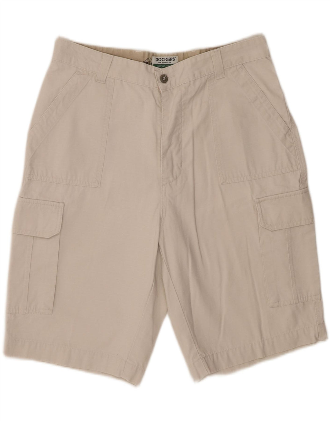 Pantaloncini cargo da donna Dockers W33 cotone bianco sporco medio