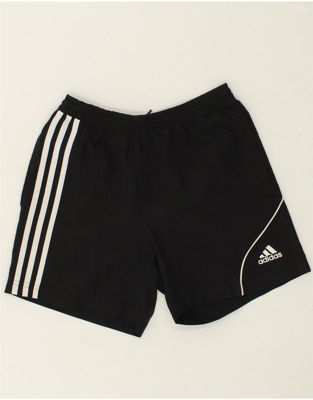 ADIDAS Boys Sport Shorts 9-10 Years Black Polyester Vintage Adidas and Second-Hand Adidas from Messina Hembry 